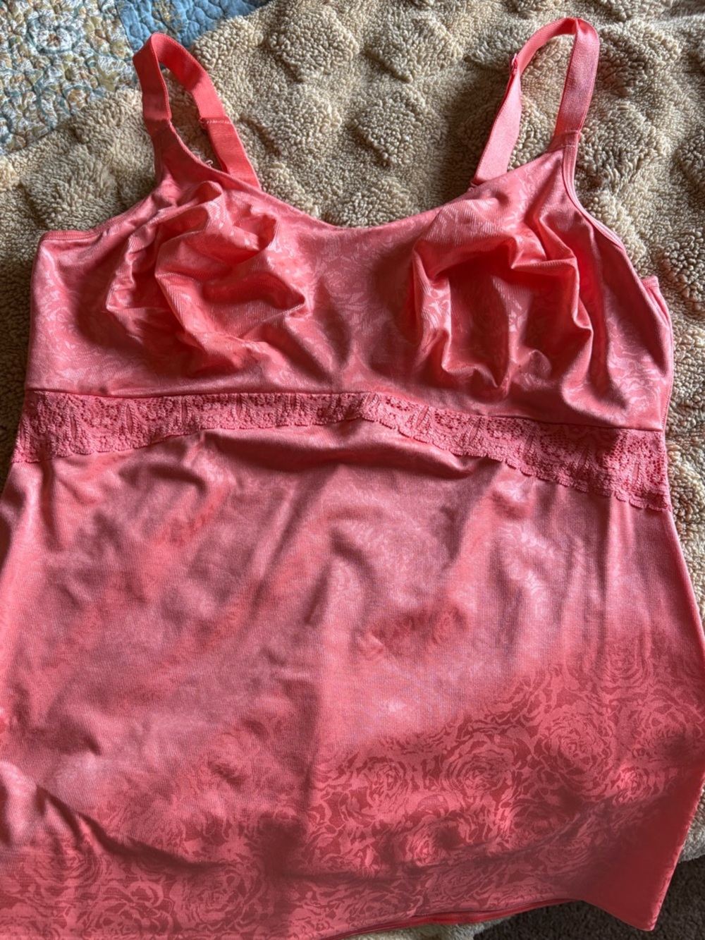 Ruby Ribbon Ocean Coral Lace Cami